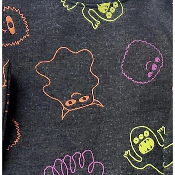 Cat & Jack Monsters Halloween Long Sleeve T-Shirt & Jogger Pants - 12 Months - Picture 4 of 4